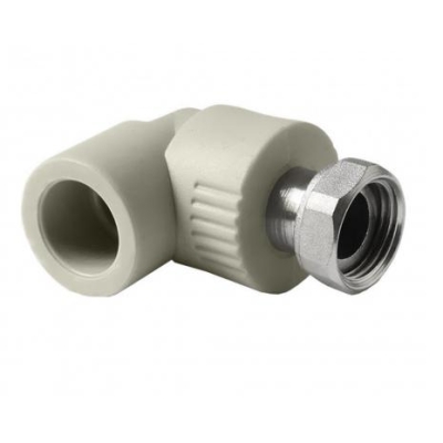 Угол с накидной гайкой 20x1/2" Formul (Турция) серый