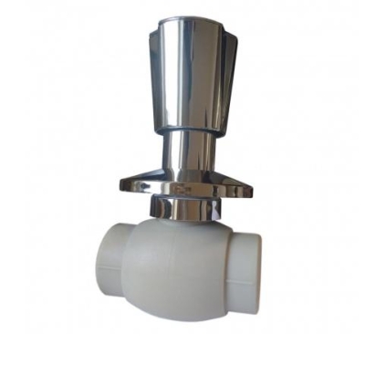 Шаровый кран 20 хромированный  Высокий  Formul (Турция) серый